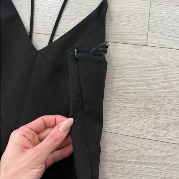 Likely Brooklyn Black Wide Leg Spaghetti Strap Jumpsuit - Picture 6 of 15